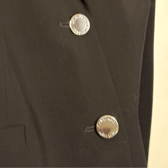 🌟NWOT CALVIN KLEIN Dark Navy Blue Blazer, Sz. 20, Silk Pinstripe Lined, 10/10 ❄️ - Picture 8 of 13